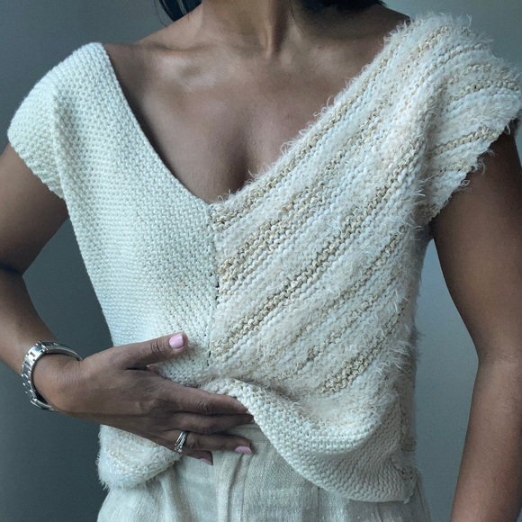 vintage nubby textured slouchy sweater - Picture 2 of 8